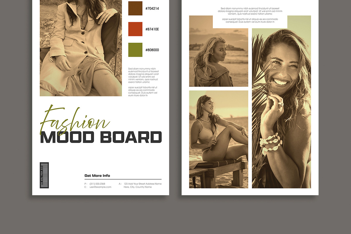 Modern Brand Fashion Mood Board, a Stationery Template by MightyDesign (Photo 3 of 10)