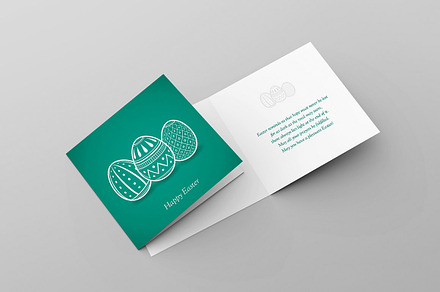 Happy Easter Greeting Card, a Card Template by Snowboy Design