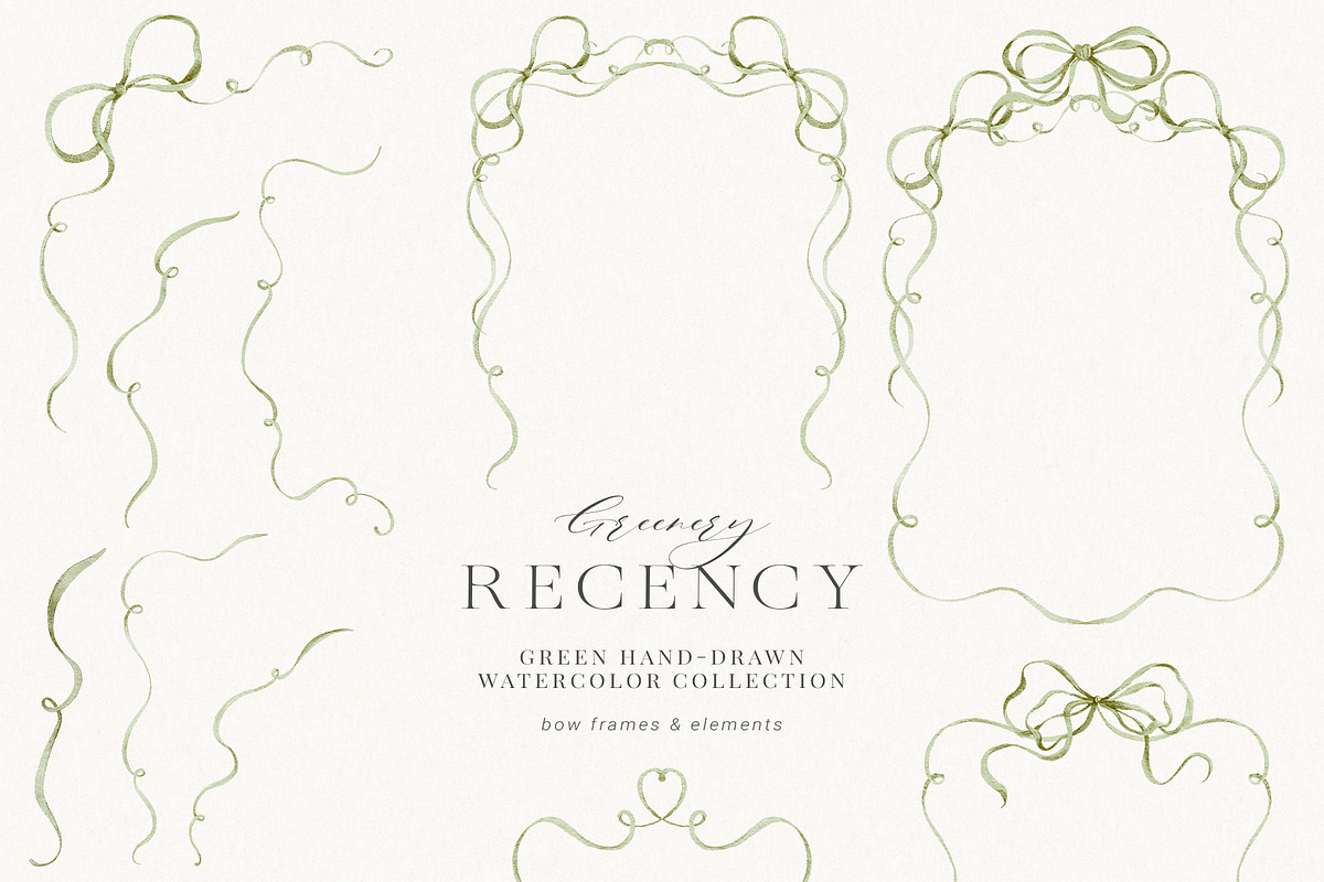 Watercolor Floral Green Ivy Leaf Set, a Decorative Illustration by Veris Studio (Photo 15 of 15)