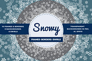 Transparent snowflakes bundle, a Pattern Graphic by ekmelica (Thumbnail 1 of 5)