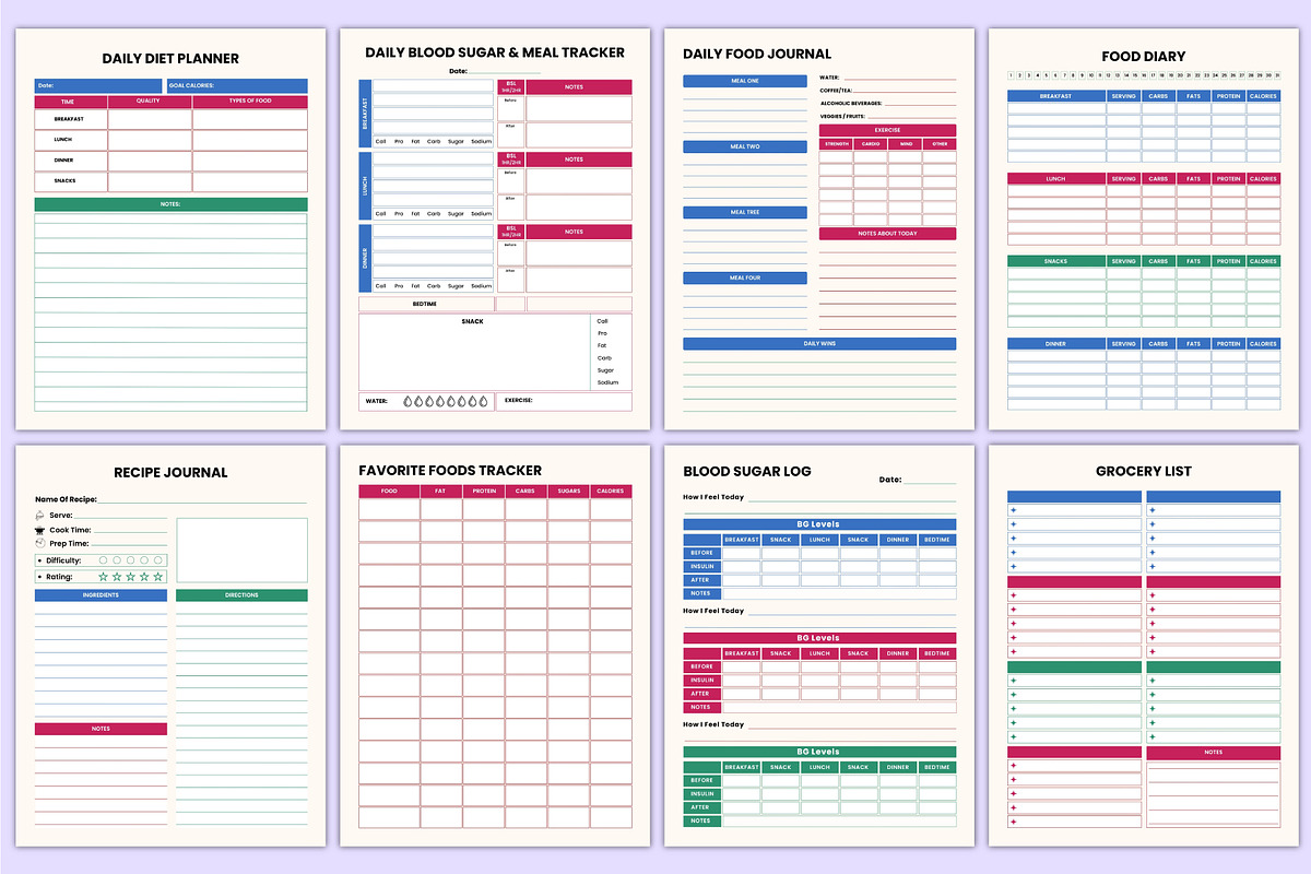 2026 Meal Planner Bundle Canva, a Stationery Template by Mustafiz (Photo 4 of 5)