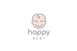 Happy Baby Toddler Babies Logo