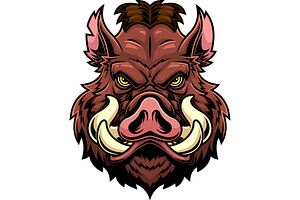 Wild Boar Mascot, an Illustration by HitToon