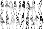 50 fashion pretty girls vector, a Decorative Illustration by AnastasiyaOleynik (Thumbnail 4 of 4)