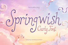 Springwish: A Whimsical Curly Font