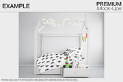 Kids Room and Bedding Mockups, a Product Mockup by mock-ups (Thumbnail 4 of 16)