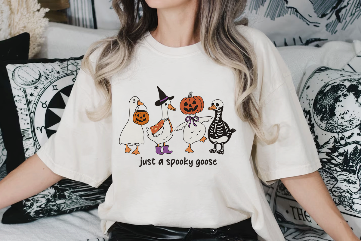 Retro Halloween Goose PNG Clipart, a Seasonal Illustration by LemonDesign (Photo 5 of 5)