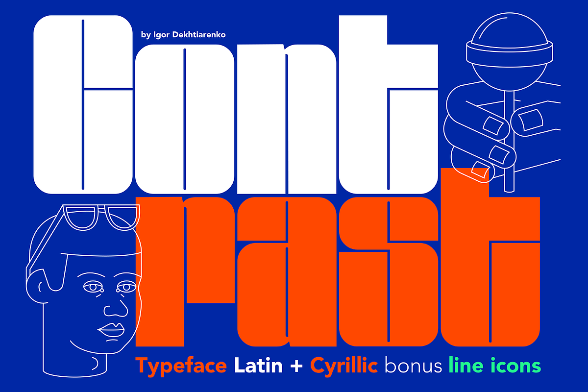 Contrast Font + Extras