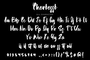 Cherkessk - Bold Handwritten Font