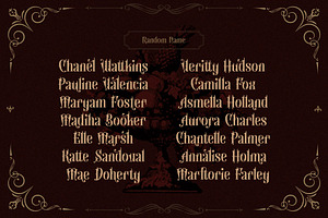 The Warlock Victorian Display Font