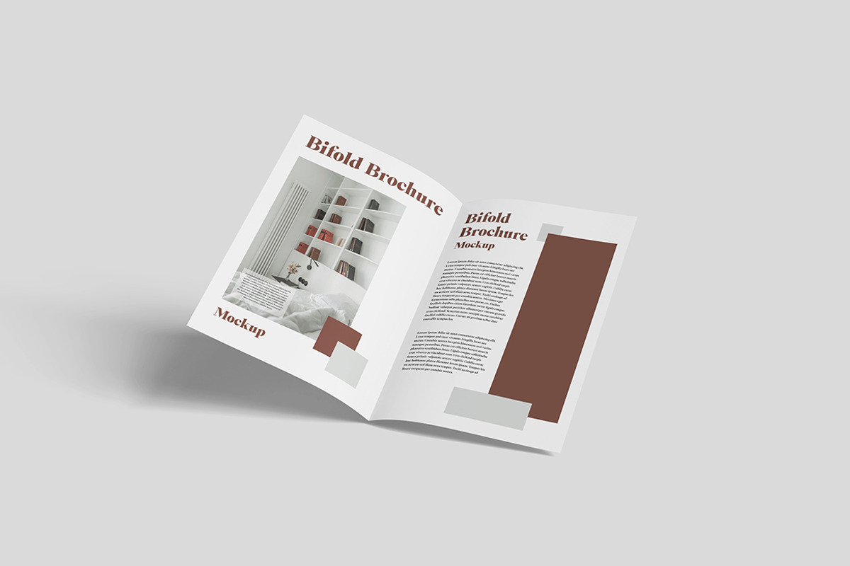 Professional Bifold Brochure Mockup, an Advertising Mockup by Indah (Photo 6 of 6)