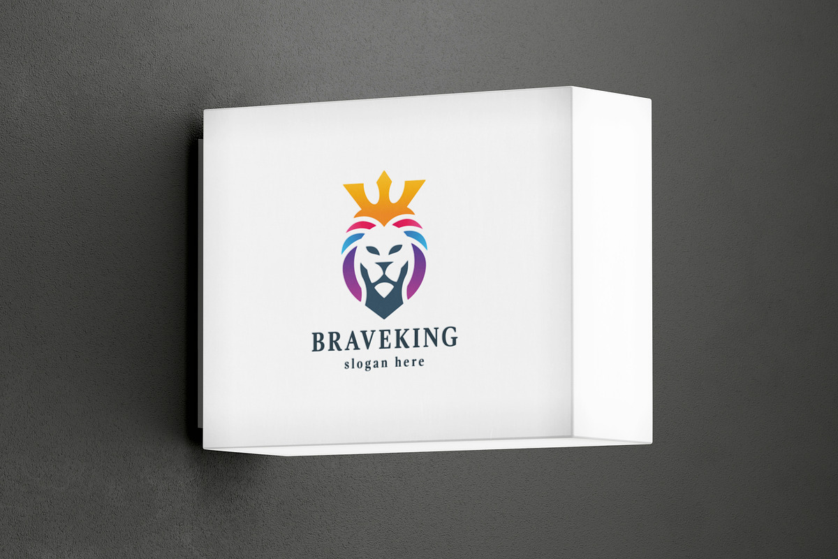 Brave King Lion Logo, a Branding & Logo Template by Design_Planet (Photo 5 of 5)