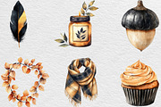 Beige & Black Autumn Clipart, an Illustration by Black Bird Studio (Thumbnail 5 of 6)