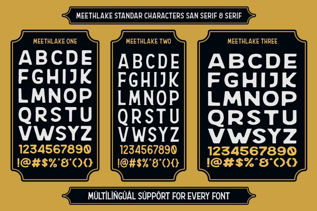 Meethlake Typeface || Vintage Font, a Script Font by Garisman Std (Photo 9 of 12)