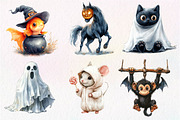 Quirky Halloween Animals Clipart, an Illustration by Dream Creation (Thumbnail 5 of 7)