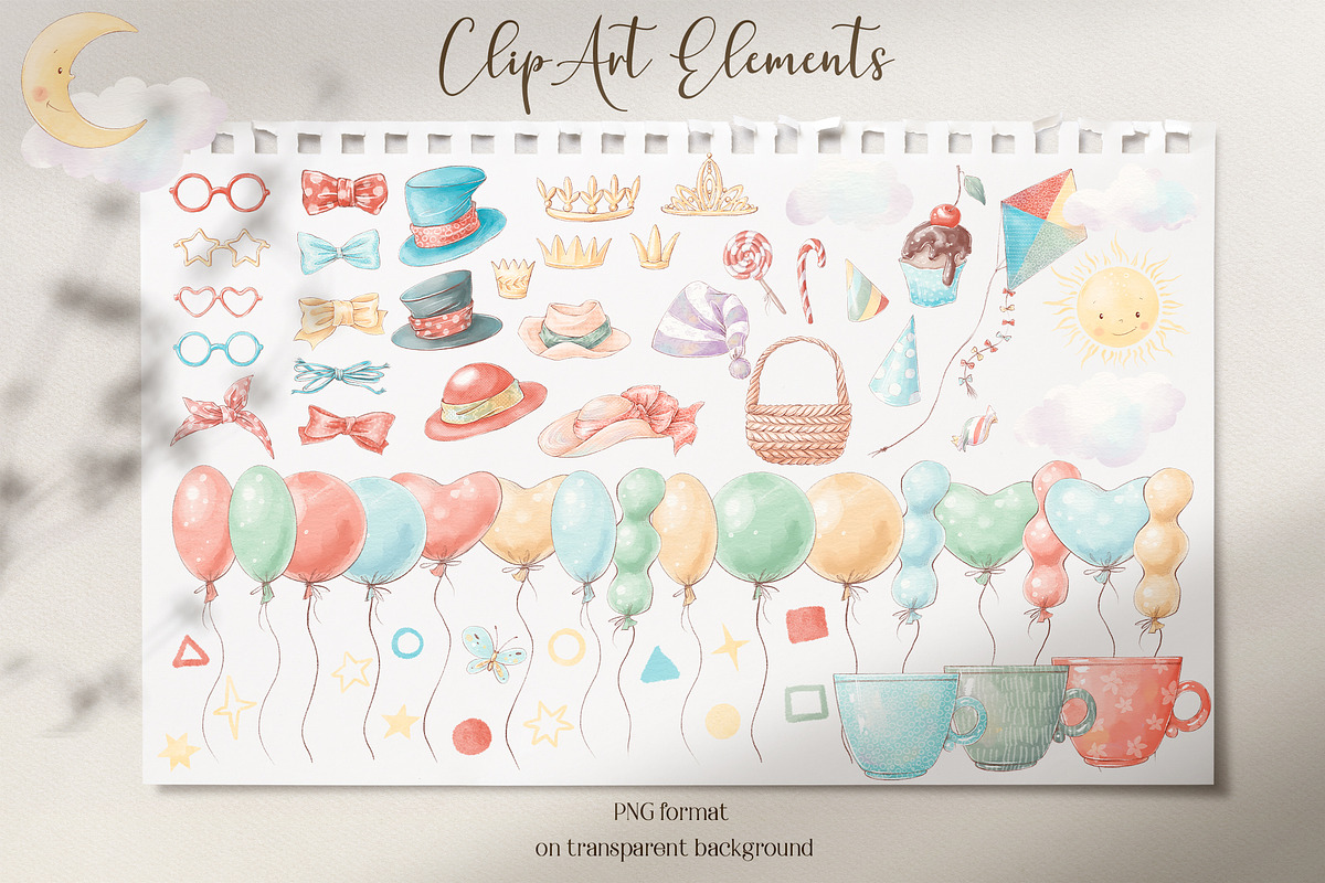 Cute Tropical animals clipart., an Animal Illustration by Yuliya Art (Photo 4 of 33)
