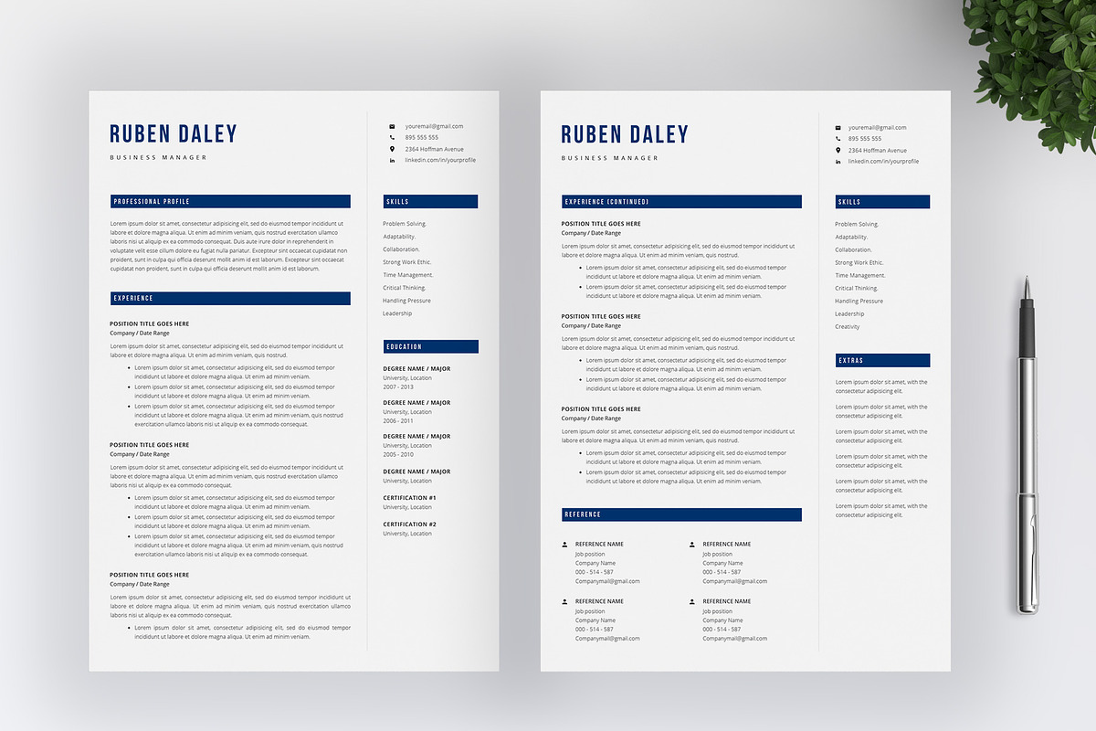 Modern Resume Template Cover letter, a Resume Template by SalientResume (Photo 3 of 5)