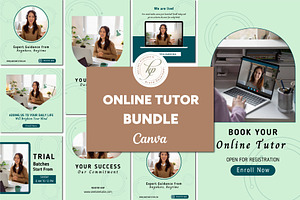 Online Tutoring Canva Templates