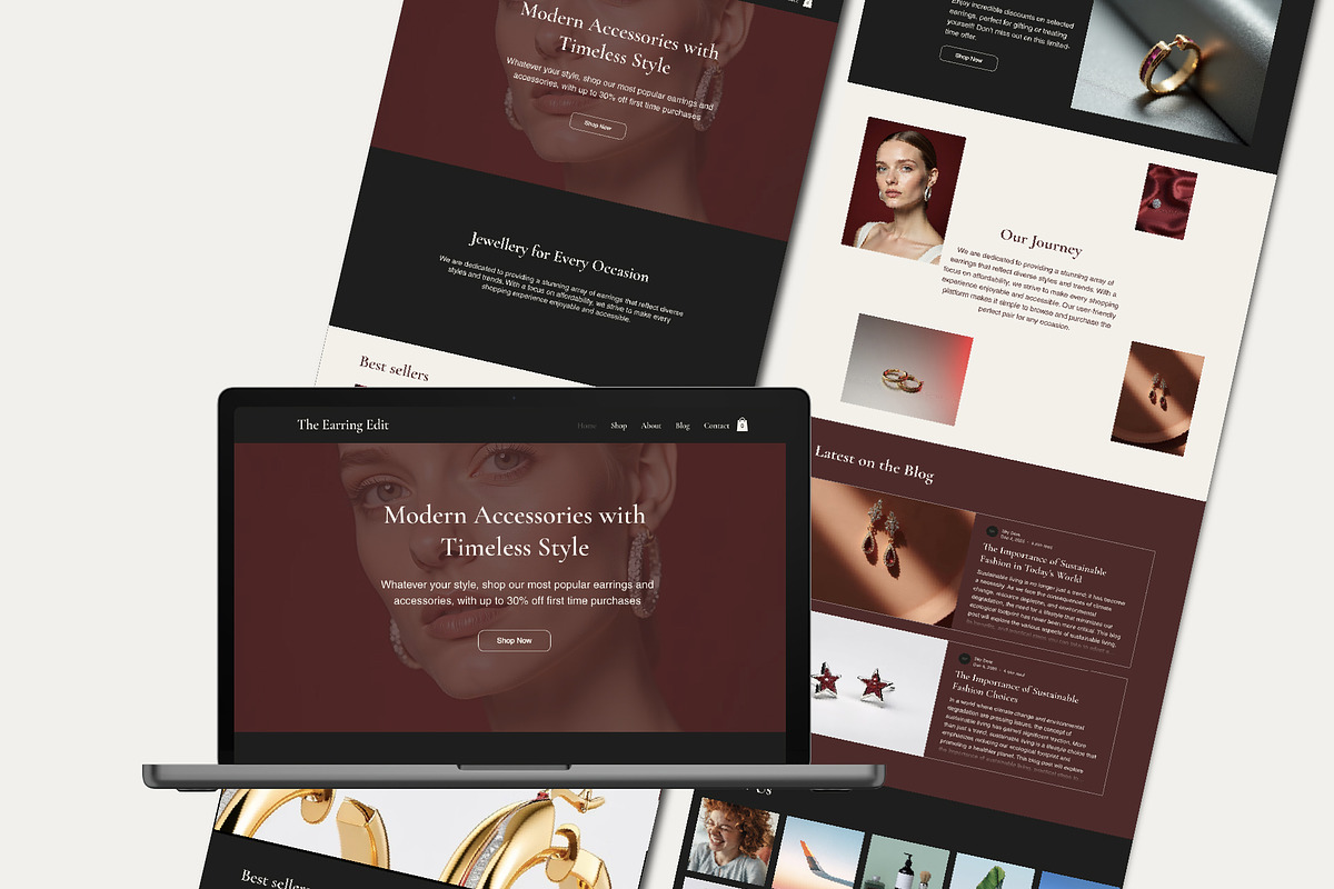 Wix Luxury Jewelry Store Website, a Wix Template by Sky Dore Design (Photo 9 of 11)