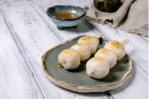 Traditional Japanese Dango Sweet, a Food & Drink Photo by Natasha Breen