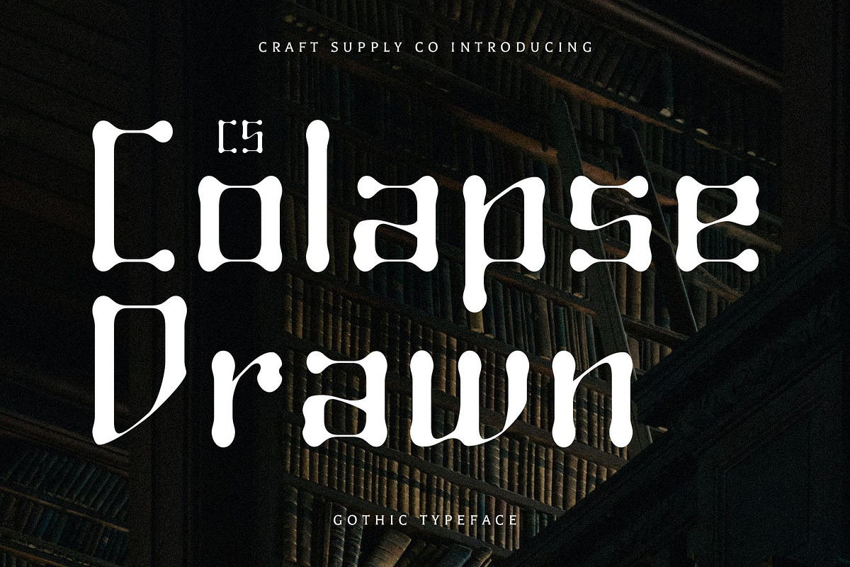 CS Colapse Drawn, a Sans Serif Font by Craft Supply Co. (Photo 1 of 8)
