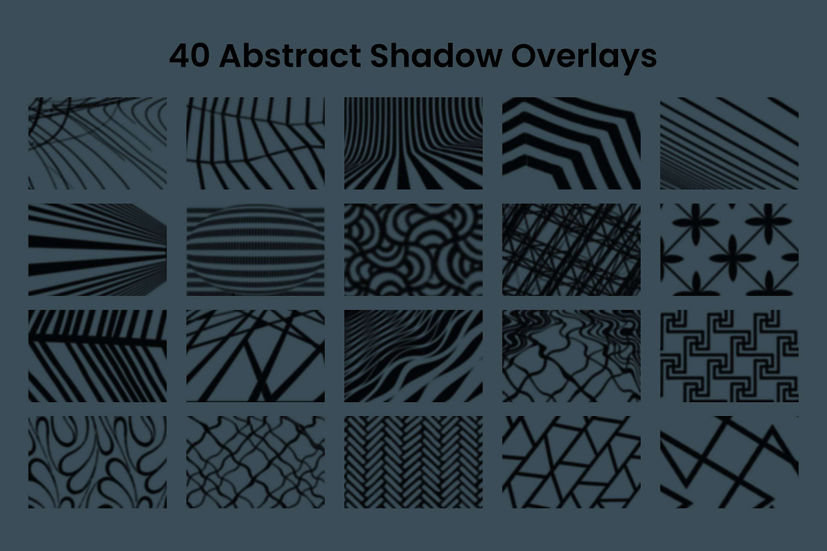 40 Abstract Shadow Overlays, a Pattern Graphic by 3Motional (Photo 9 of 11)
