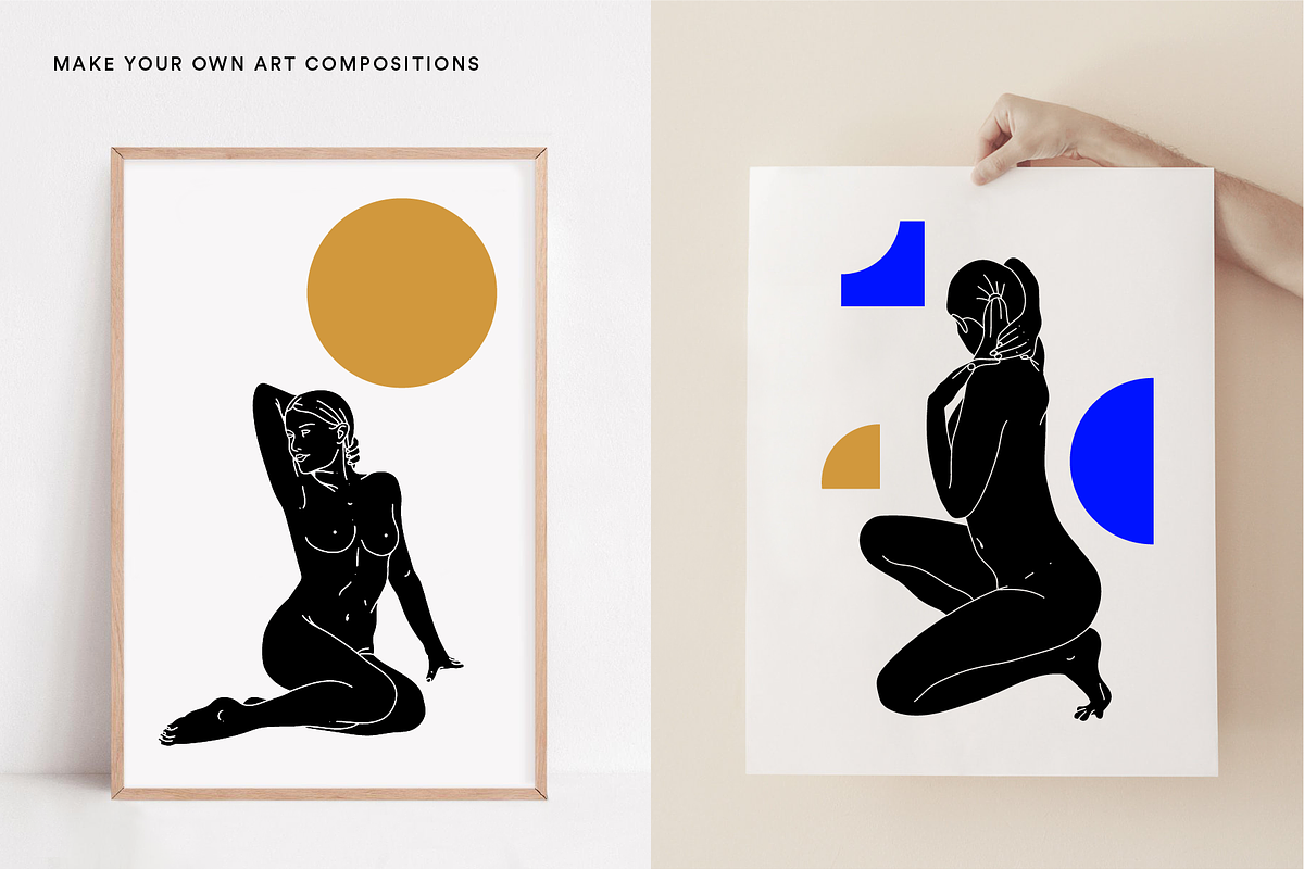 Female Bodies - Silhouette Art Set, a Decorative Illustration by Rough Edges Supply Co. (Photo 6 of 9)