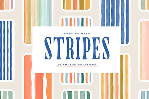 Stripes Painted Seamless Patterns