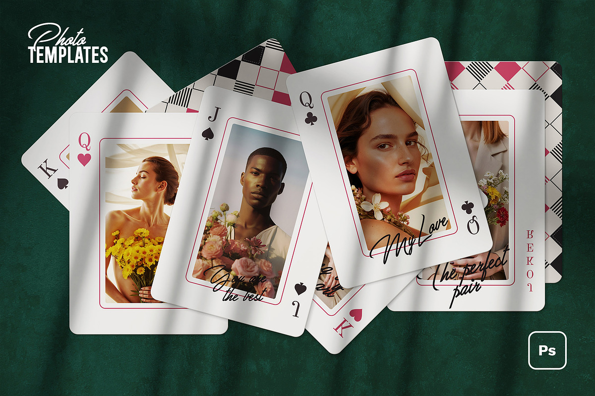 Playing Cards Photo Scenes, a Merchandise Mockup by Andrew Skoch Design (Photo 3 of 5)