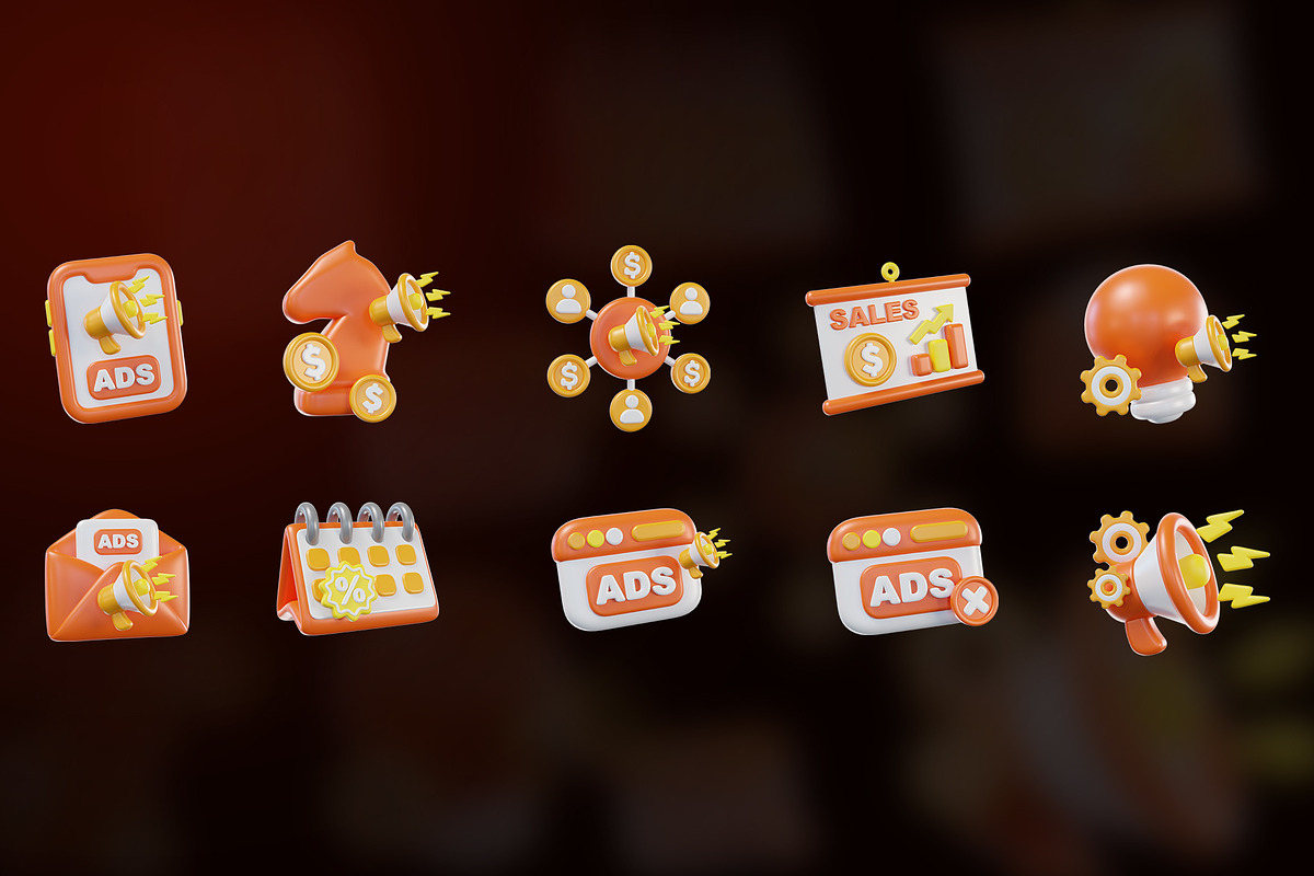 Digital Marketing 3D Icon Pack, an Object Graphic by Artnivora.Std (Photo 3 of 4)