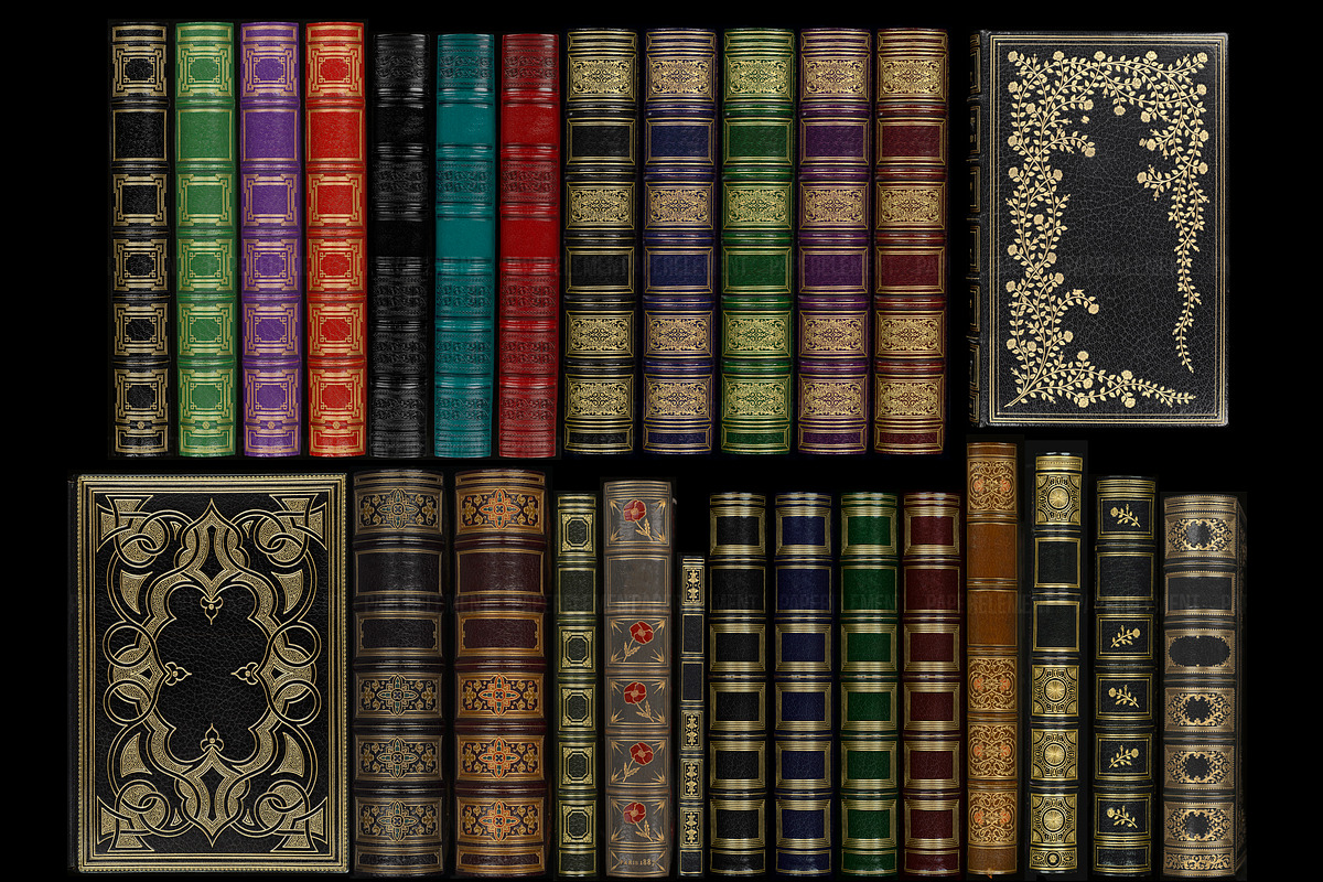 101 High-Res Antique Book Covers, a Texture Graphic by Paper Element (Photo 10 of 13)