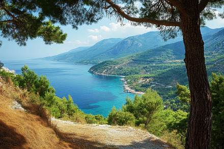 Breathtaking Ionian Sea view from th, a Photo by Iftikhar Alam