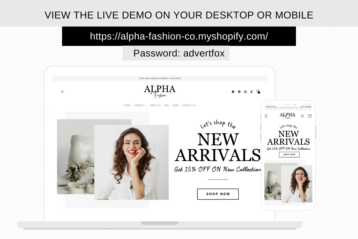 Minimalistic Shopify Theme, a Shopify Template by AdvertFox (Photo 5 of 10)
