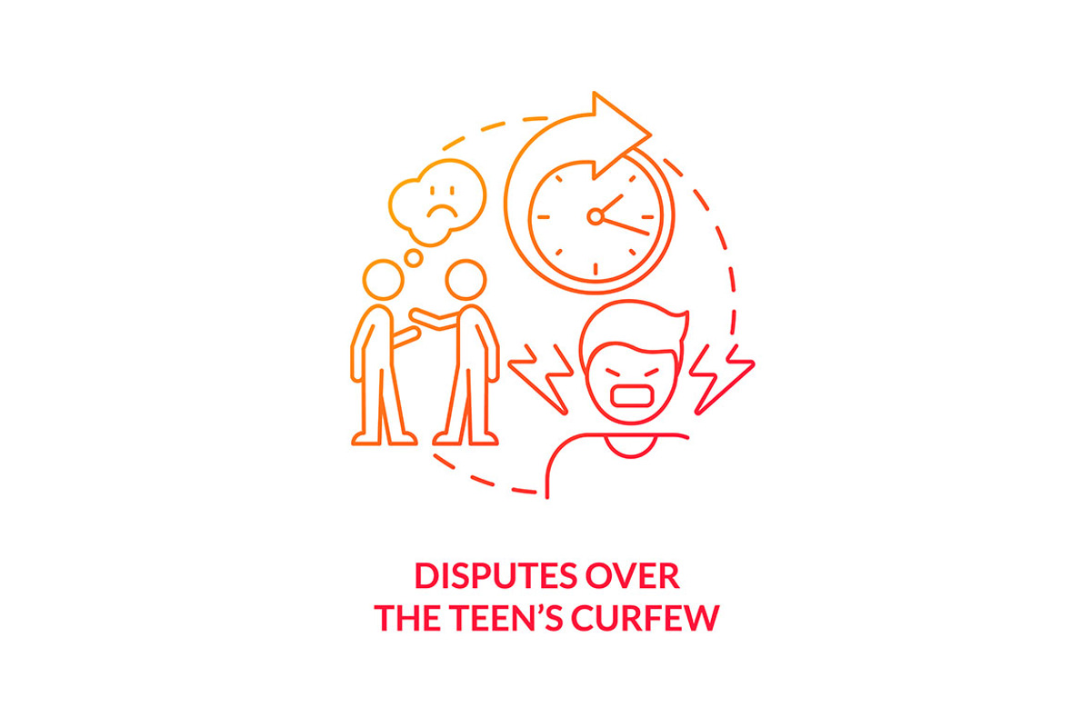 Disputes over teen curfew red, an Icon by IMG Visuals