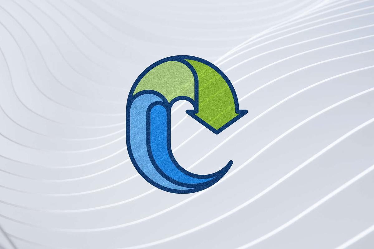 Monogram Letter C Water Recycle Logo, a Branding & Logo Template by okkydianpra (Photo 2 of 4)