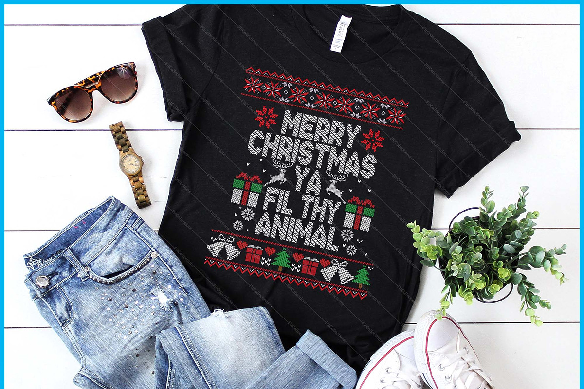 Merry Christmas Animal Filthy Xmas, a Graphic by Creativeusart (Photo 1 of 4)