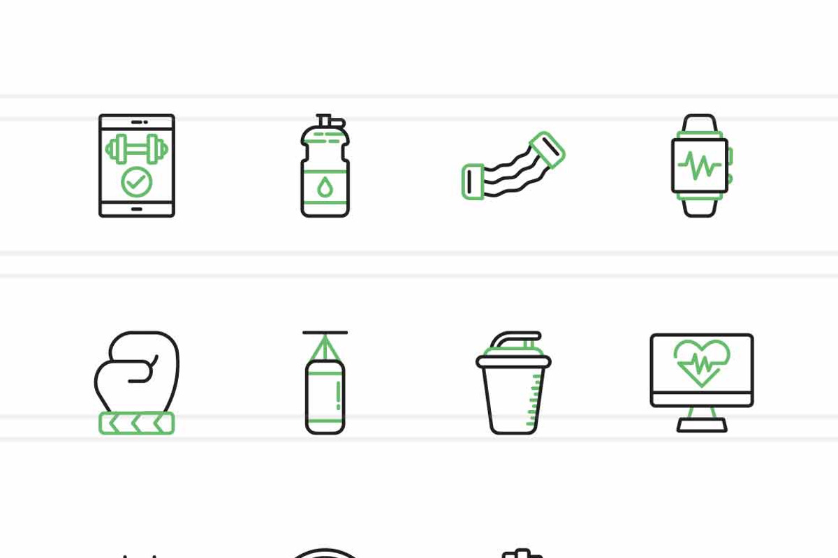 Fitness & Gym Equipment Green, an Icon by IconBunny (Photo 2 of 2)