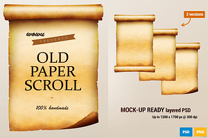 Old Paper Scroll Illustration