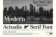 Actualis - Serif Font Family, a Serif Font by Artistic & Unique (Thumbnail 9 of 15)