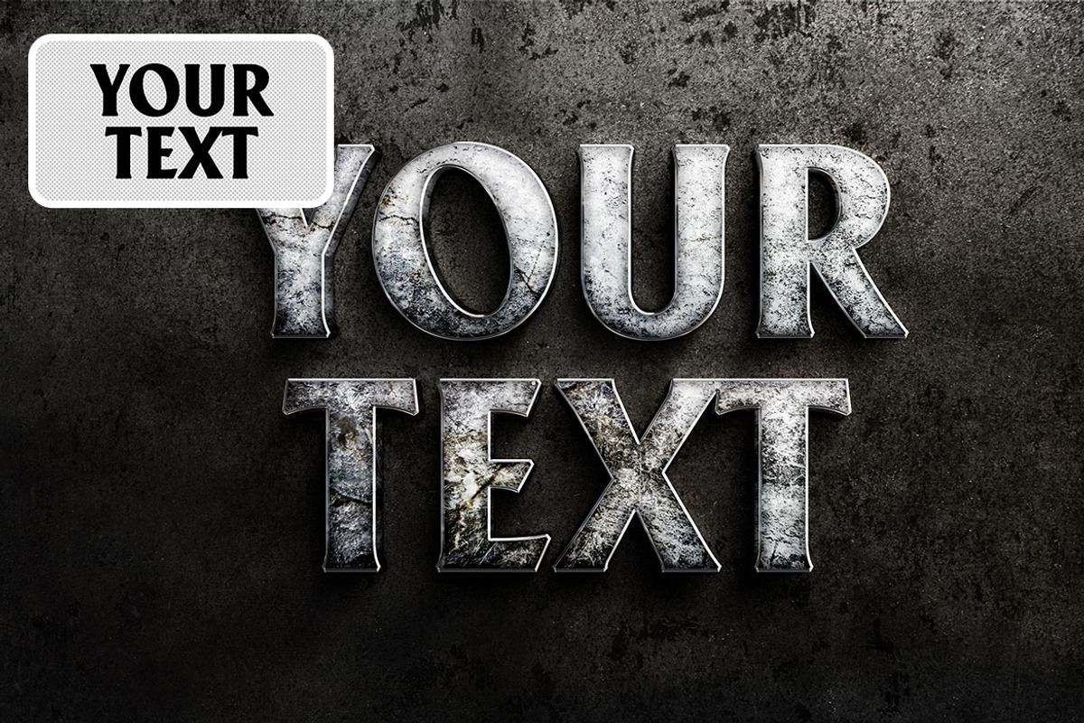 River Land Text Effect, a Layer Style Add-On by dokudokunomi (Photo 2 of 4)