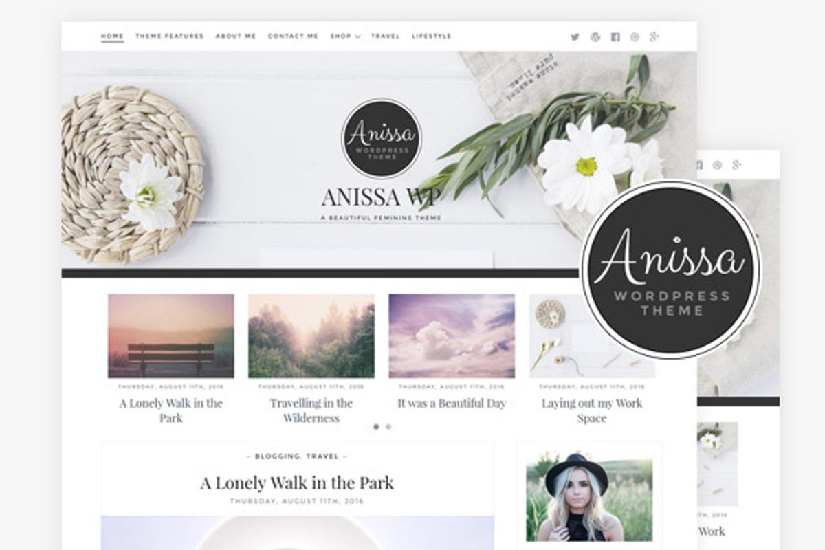 Anissa / Blog & WooCommerce Theme, a WordPress Template by AlienWP (Photo 1 of 4)