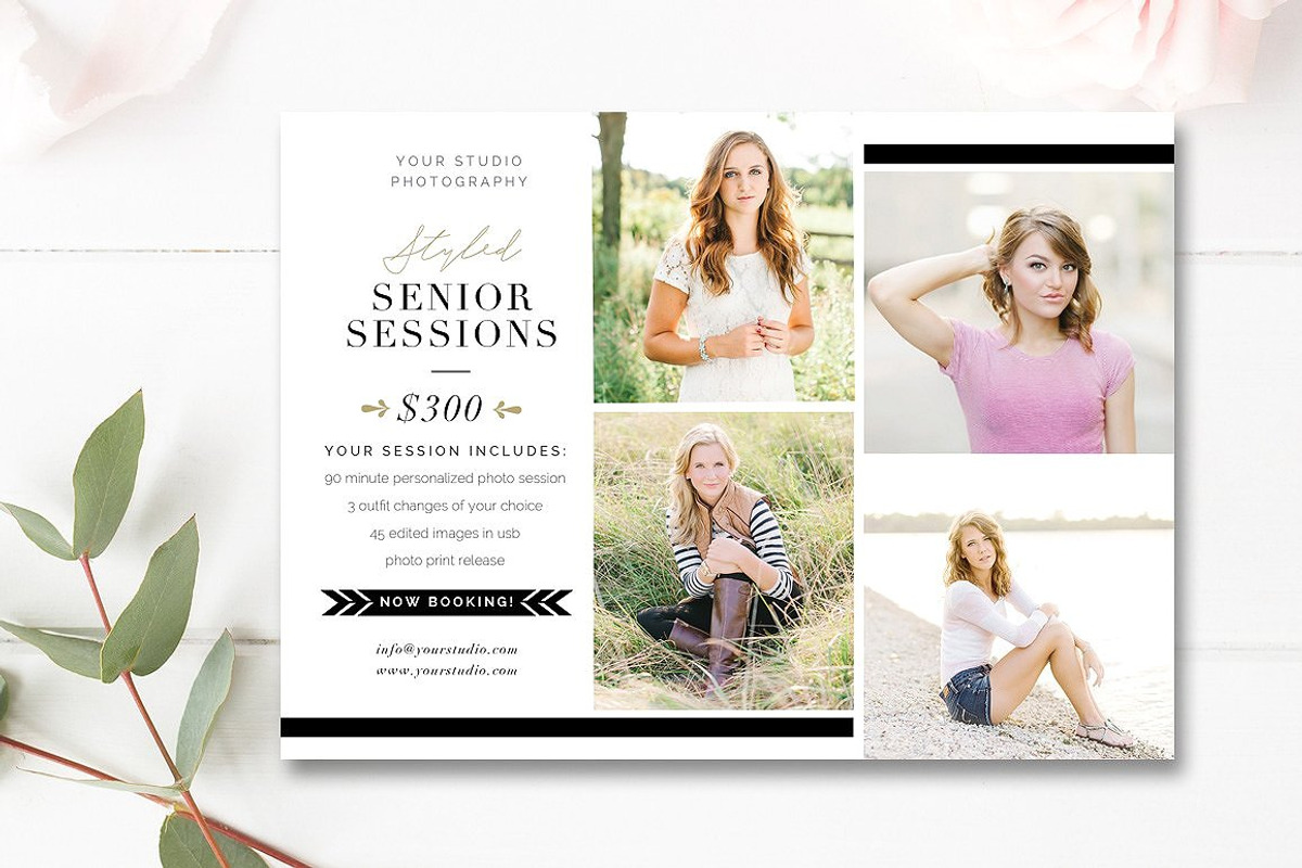 Senior Photography Marketing Set, a Flyer Template by By Stephanie Design (Photo 2 of 8)