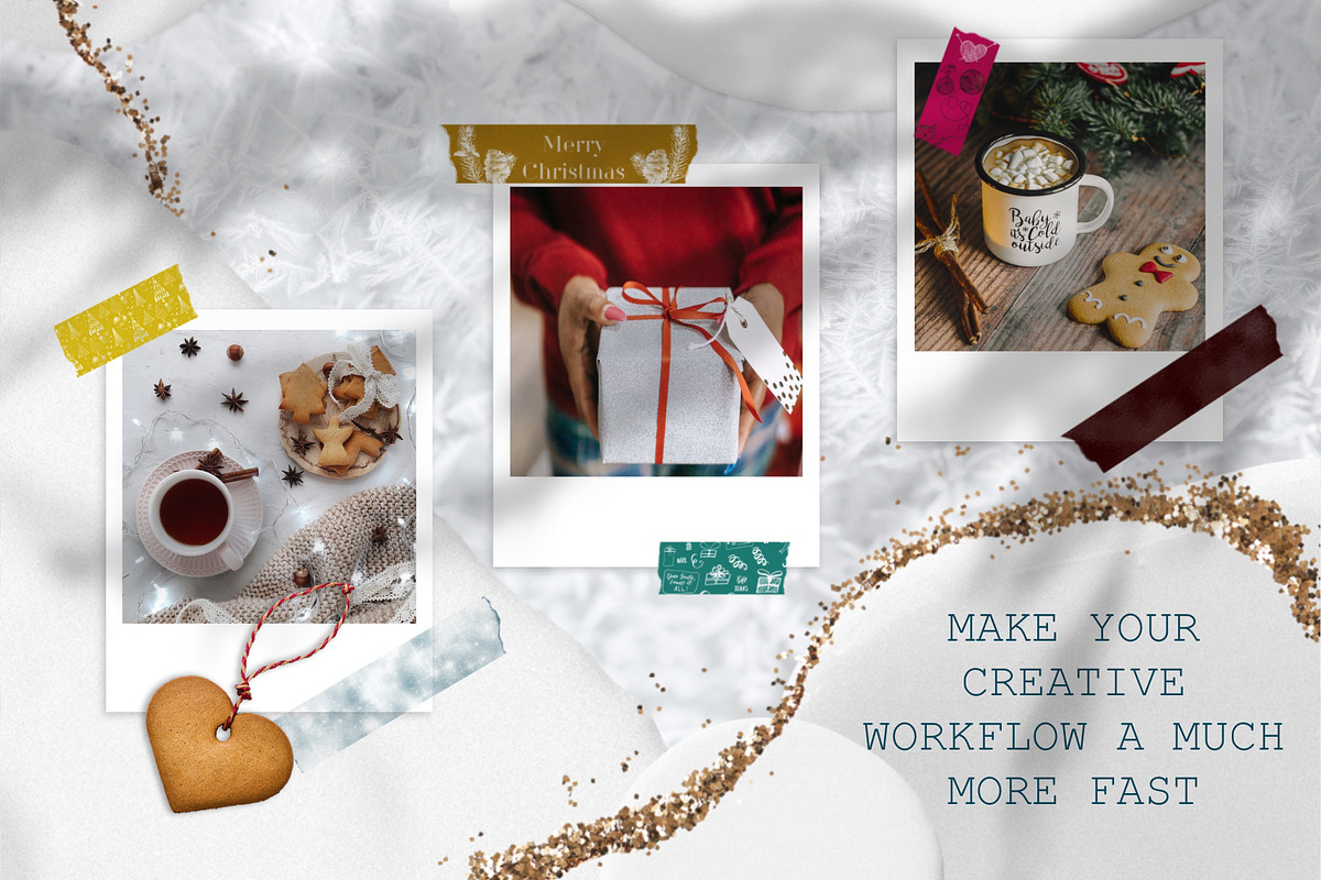 Washi Tape Stamp and Glitter Brushes, a Brush Add-On by OlgaRom (Photo 3 of 13)