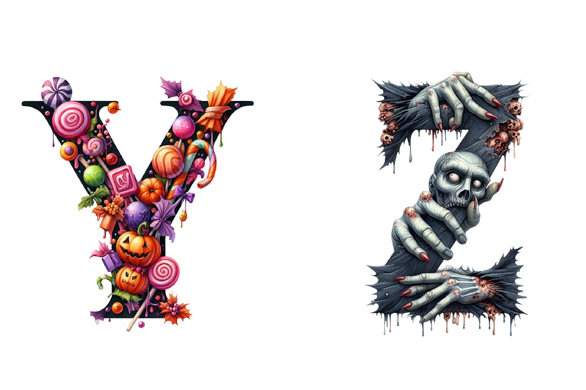 Halloween Alphabet Sublimation, an Illustration by DreamArtGraphic (Photo 5 of 5)