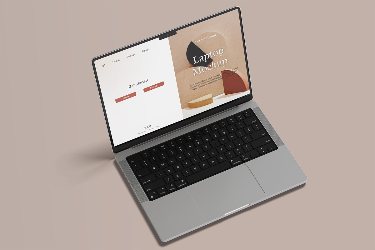 Macbook Mockup Set | 25 PSD files, a Mac Mockup by rahmatmoscae (Photo 6 of 26)