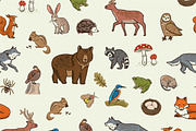 Woodland Alphabet, an Animal Illustration by GooseFrol (Thumbnail 7 of 10)