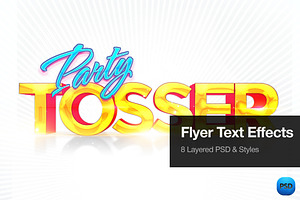 Party Flyer Text Effects