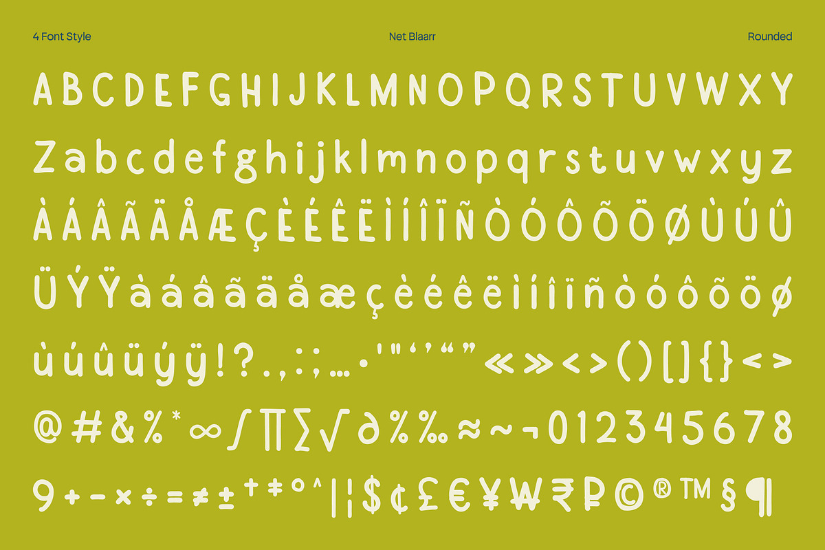 Net Blaarr – Retro Display Typeface, a Sans Serif Font by Casloop Studio (Photo 9 of 10)