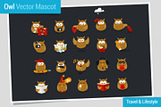 Owl - Vector Webiste Mascot, an Animal Illustration by wowu (Thumbnail 3 of 5)