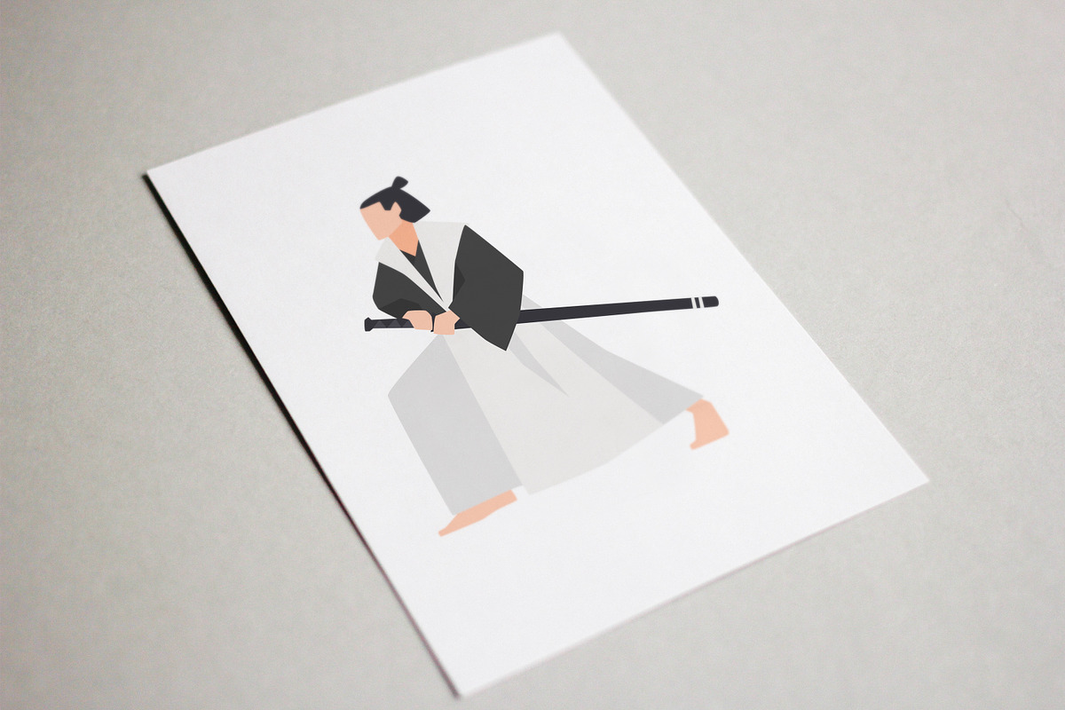 Collection of 8 samurai, a Person Illustration by Good Studio (Photo 4 of 4)